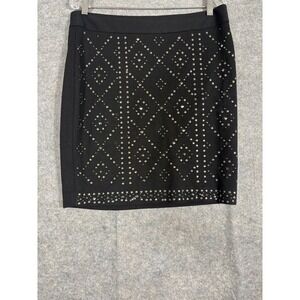 Cache‎ Black Studded Embellished Pencil Skirt Size 10